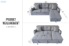 Picture of FULLTON Reversible Sofa/Sofa Bed With Storage and Cup Holders