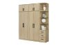 Picture of BESTA Wall Solution Modular Wardrobe System - 4-Door Wardrobe with Top Unit