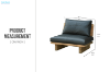 Picture of TIMBERA 100% Genuine Leather Reclaimed Pine Wood Sofa Range - 1 Seater
