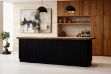 Picture of TIMBERA 3.2M Solid Reclaimed Wood Bar Counter with 8 Back Storage Compartments