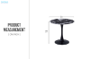 Picture of JACOB D80/100/120 Round Dining Table (Black)