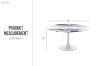Picture of JACOB D120 Round Dining Table (White)