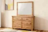 Picture of WESTMINSTER 6-Drawer Solid Oak Dresser with Mirror