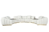 Picture of YOLANDA Sectional Curved Sofa with Dual Console