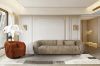 Picture of MOCHA 360° Swivel Goose Feather-Filled Fabric Armchair