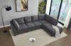 Picture of LIBERTY PREMIUM Chenille Fabric Sectional Sofa with Storage Ottoman (Dark Grey)