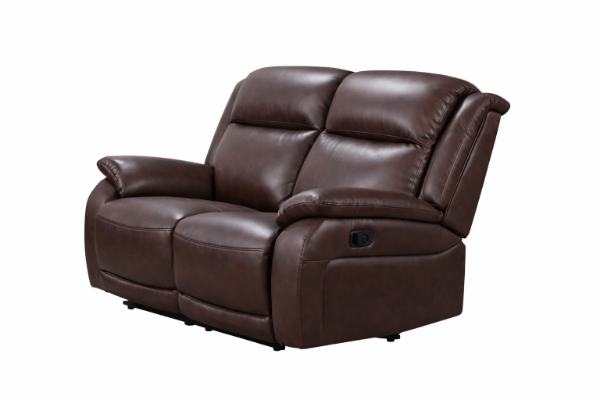 Picture of SOMERS Elite Leather 2 Seater Recliner Sofa (Brown)