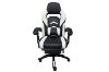 Picture of MOXIE 360° Swivel Adjustable Height Gaming Recliner Chair with Footrest (White & Black)
