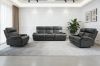 Picture of SOMIA Top-Grain Leather Manual Reclining Sofa Range (Grey)