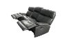 Picture of SOMIA Top-Grain Leather Manual Reclining Sofa Range (Grey) - 3RR + 2RR Sofa Set
