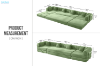 Picture of SINDARA Modular Compressed Sofa/Folding Sofa Bed Range (Green) - Sectional Sofa