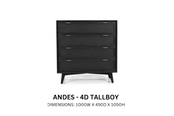Picture of ANDES 4-Drawer Tallboy