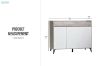Picture of VALEN 120 3-Door 2-Drawer Shoe Cabinet