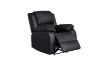 Picture of MARVIN Air Leather Manual Reclining Sofa Range with LED & Console & Wireless Charger (Black)