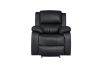 Picture of MARVIN Air Leather Manual Reclining Sofa Range (Black) - 2 Seat with Cup Holders and Storage (2RRC)