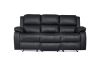 Picture of MARVIN Air Leather Manual Reclining Sofa Range (Black) - 3RRC+2RRC Sofa Set