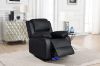 Picture of MARVIN Air Leather Manual Reclining Sofa Range (Black) - 3RRC+2RRC+1R Sofa Set