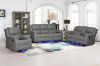 Picture of MARVIN Air Leather Manual Reclining Sofa Range (Grey) - 3RRC+2RRC Sofa Set