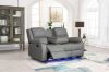 Picture of MARVIN Air Leather Manual Reclining Sofa Range (Grey) - 3RRC+2RRC Sofa Set