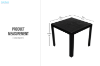 Picture of LUCERNE 80 Outdoor Dining Table - Water and UV Resistant