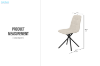 Picture of MARMURA 360° Swivel  Dining Chair (Beige) - Each