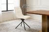 Picture of MARMURA 5PC 1.8M Sintered Stone Top Dining Table & 360° Swivel Beige Chairs Set