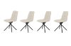 Picture of MARMURA 5PC 1.8M Sintered Stone Top Dining Table & 360° Swivel Beige Chairs Set