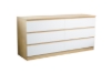 Picture of YORU 160 6-Drawer Dresser (Oak & White)