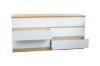 Picture of YORU 160 6-Drawer Dresser (Oak & White)