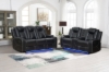 Picture of FAIRWAY Air Leather Dual Motor Reclining Sofa Range with Cup Holders & Storage & Bluetooth Speaker & USB Port, Power Socket & Wireless Charging & LED Lighting