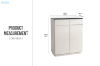 Picture of VALOR 80 2-Door 2-Drawer Engineered Stone Top Shoe Cabinet