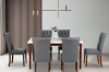 Picture of SOMMERFORD Marble Top 7PC Dining Set (White)