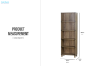 Picture of RIVERTON 5-Tier Bookcase/Display Shelves (180x30cm)