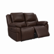 Picture of MCCRAE Genuine Leather 2 Seater Power Recliner Sofa (Brown)
