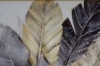 Picture of 357-018 Decorative Wall Art with Golden Frame (50x70cm) - Leaves