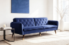 Picture of ARTHUR 3 Seater Velvet Sofa Bed (Blue)