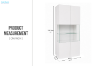 Picture of CURIO 2-Door Display Cabinet with LED Lighting