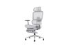 Picture of FLEXO Height Adjustable Mesh Seat Office Chair with Adjustable Headrest & Backrest, Seat Slider (Grey)