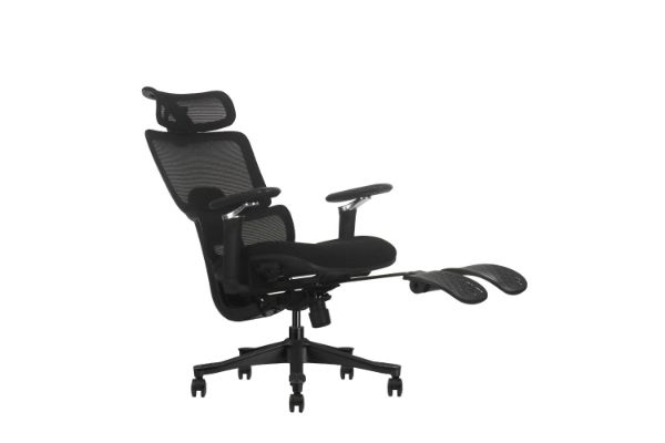 Picture of FLEXO Pro Height Adjustable Mesh Office Chair with Adjustable Headrest & Backrest, 5D Armrests and Seat Slider (Dark)