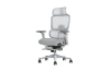 Picture of FLEXO Pro Height Adjustable Mesh Office Chair with Adjustable Headrest & Backrest, 5D Armrests and Seat Slider (Grey)