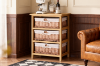 Picture of SIENA 3-Drawers Cabinet (Wicker Basket)