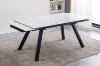 Picture of DALTON 1.6M-2.2M Extension Glossy Sintered Stone Top Dining Table