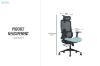 Picture of ALUX High Back Office Chair with Adjustable Headrest & Backrest, 3D Armrests and Seat Slider