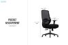 Picture of AVERY Mid Back Office Chair with Adjustable Seat Height & Lumbar Support