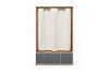 Picture of Aura H160 Open Wardrobe with Fabric Curtain, Open Shelves and 3 Fabric Drawers