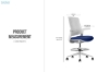 Picture of AERIS Mid Back Automatic Gliding Multifunctional Office Chair with Adjustable Foot Ring