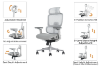 Picture of FLEXO Pro Height Adjustable Mesh Office Chair (Grey)