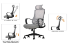 Picture of ZYLO High Back Office Chair with Adjustable Headrest & Backrest