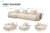 Picture of ROMINA Feather-Filled Modular Sectional Sofa Range | Water, Oil & Dust Resistant Fabric