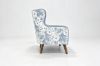 Picture of LUNORA Blue Accent Armchair/Sofa Chair with Floral Outer Back